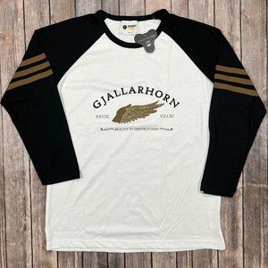 Insert Coin Destiny 2 Gjallahorn Long Sleeve Raglan Shirt Large Video Game NWT